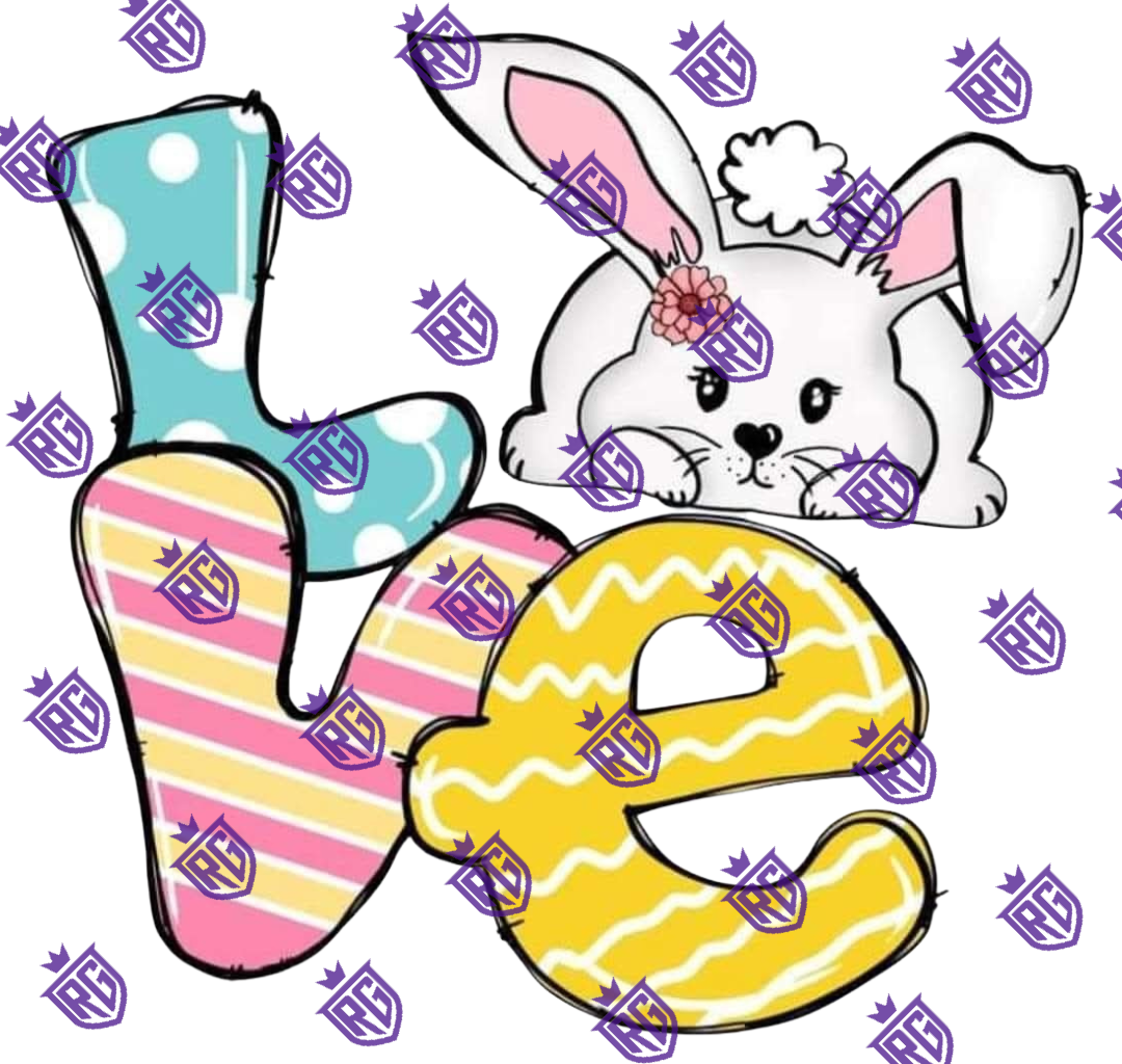 Easter Acrylic Blank With Decals