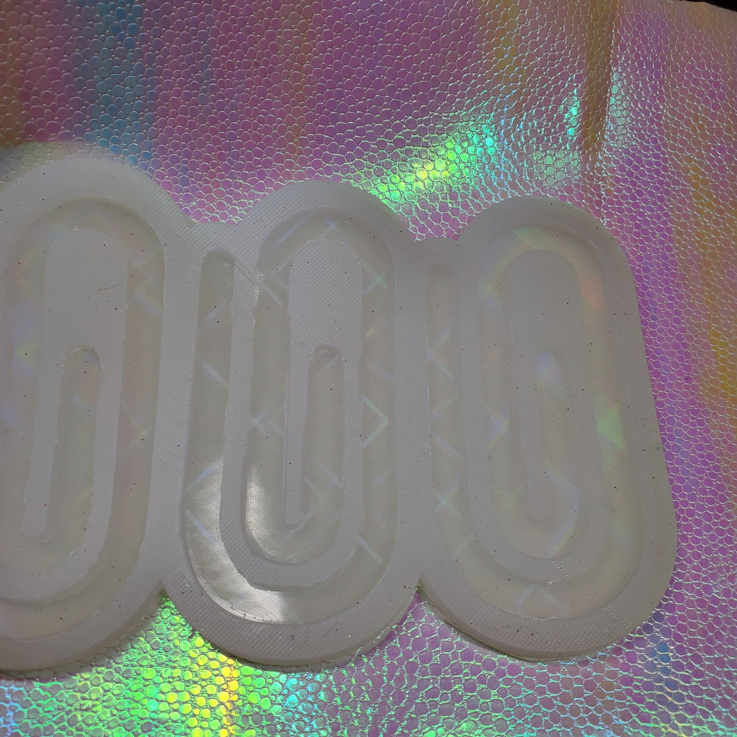 Tripple Holographic Paper Clip Mold