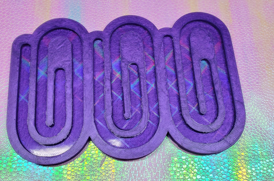 Tripple Holographic Paper Clip Mold