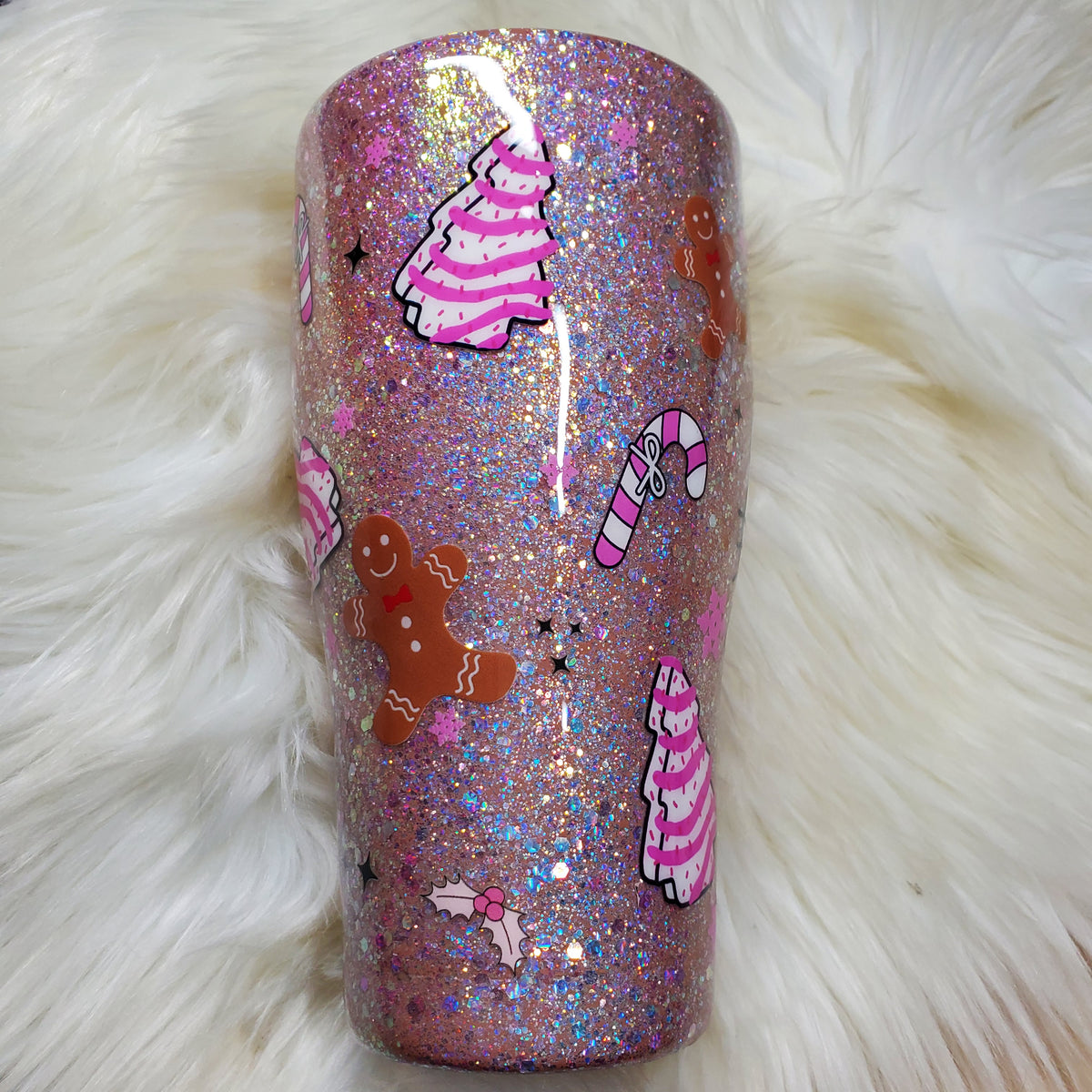Gingerbread Girl Christmas Hk Epoxy Tumbler Ready to Ship