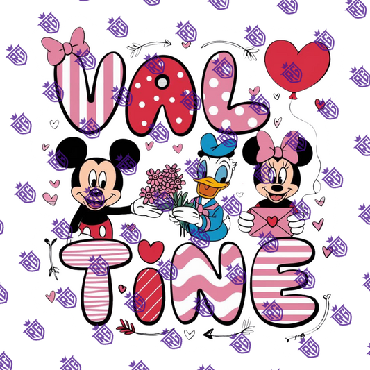 Valentines Acrylic Blank With Decals