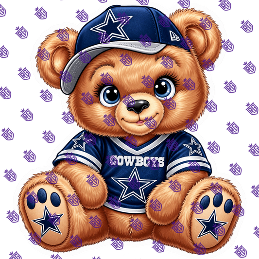 NFL Bear Acrylic Blank With Decal