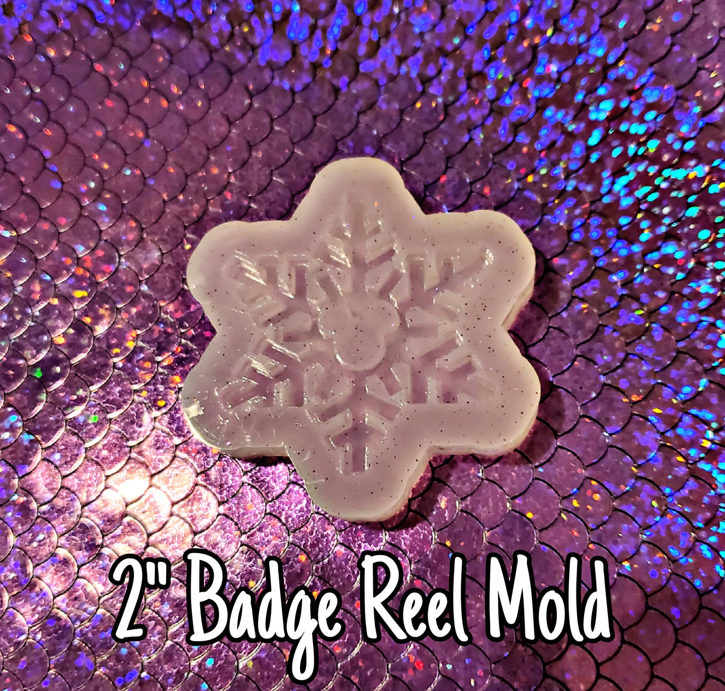 Mickey 2 layer Snowflake Badge Reel Mold