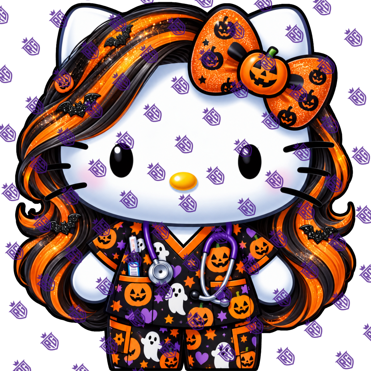 Halloween Nurse Acrylic blank