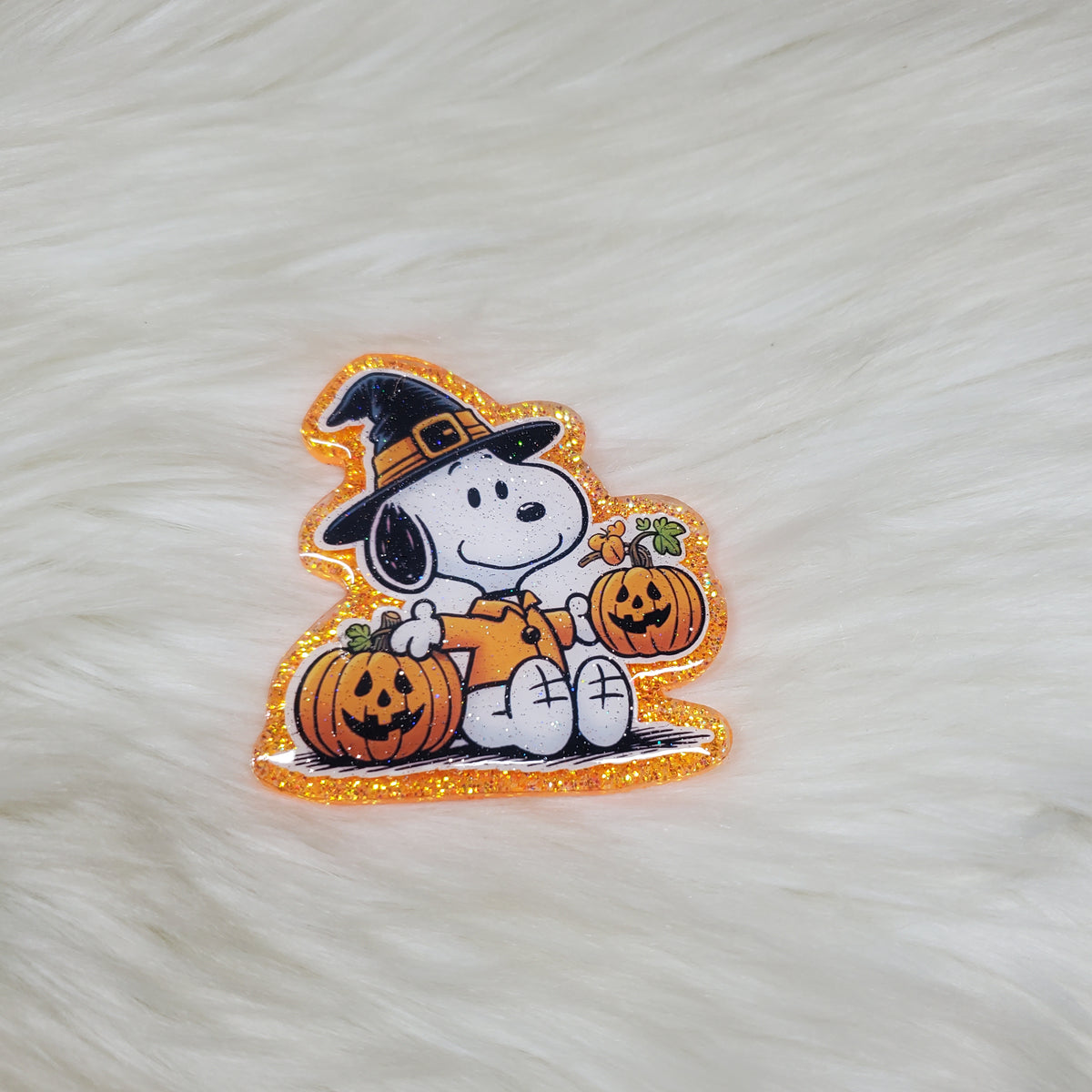 Snoopy Fall Pumpkin Badge Reel
