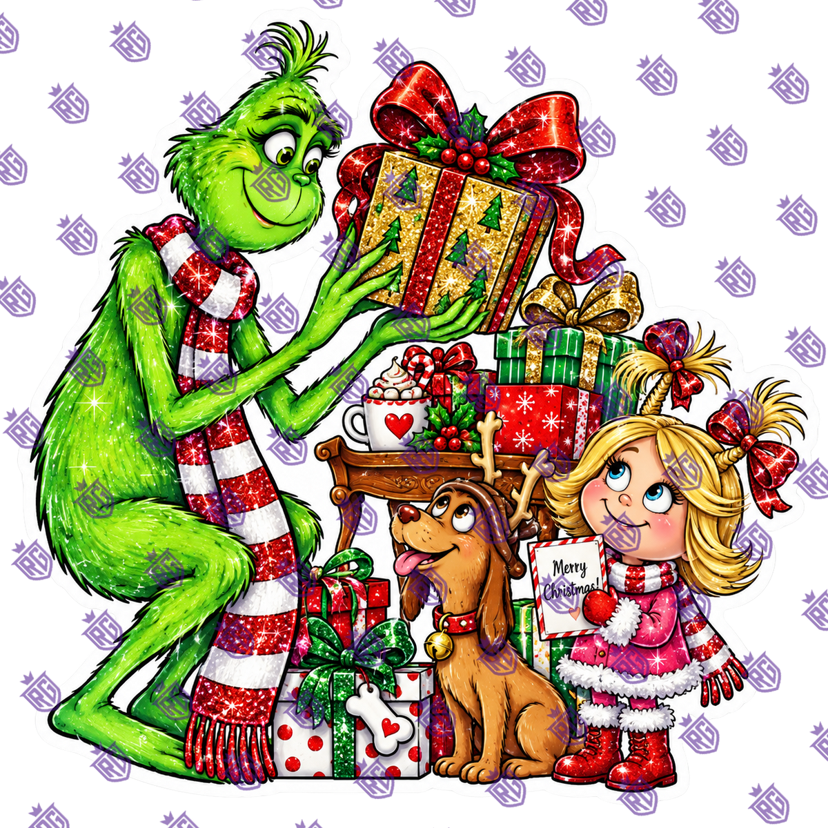 Grinch Christmas Acrylic Blank