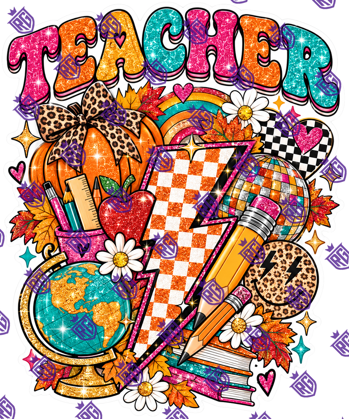 Fall Teacher Acrylic Blank