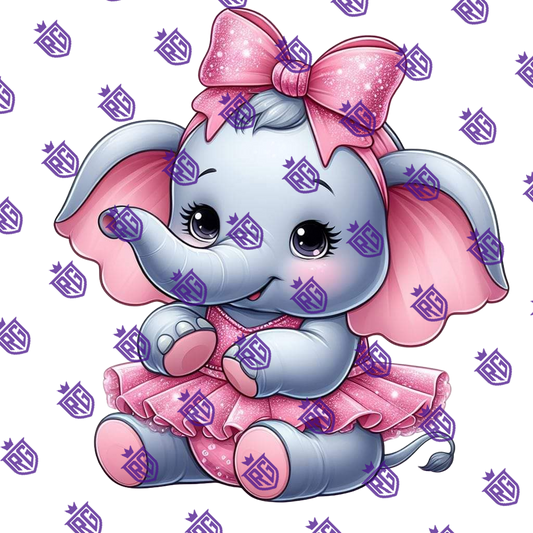 Elephant Acrylic Blank With Decal