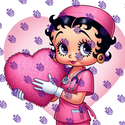 Nurse Valentines Day Acrylic Blank With Decal