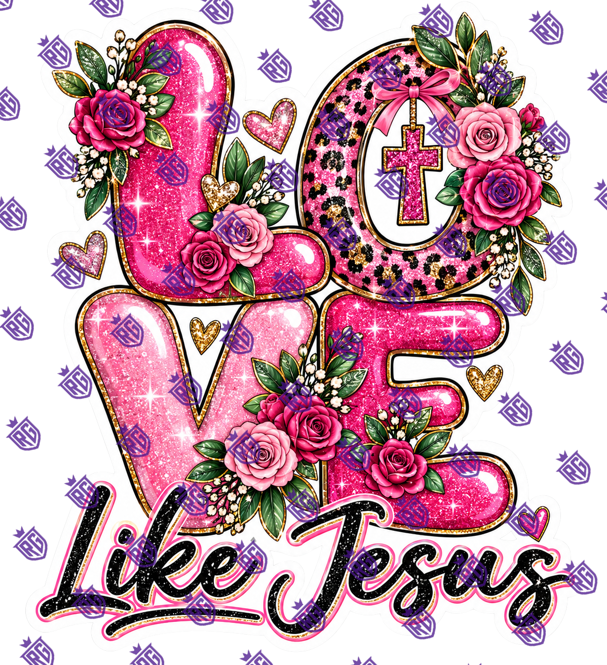 Love Like Jesus Acrylic Blank