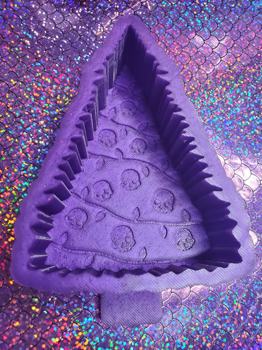 Skull Christmas Lights Tree Freshie mold