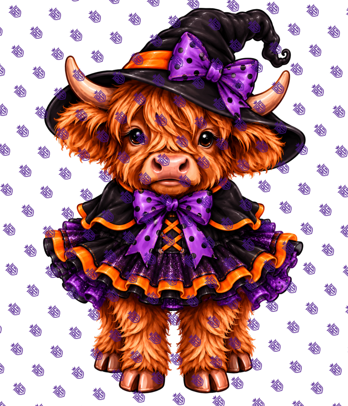 Cow Halloween Acrylic Blank