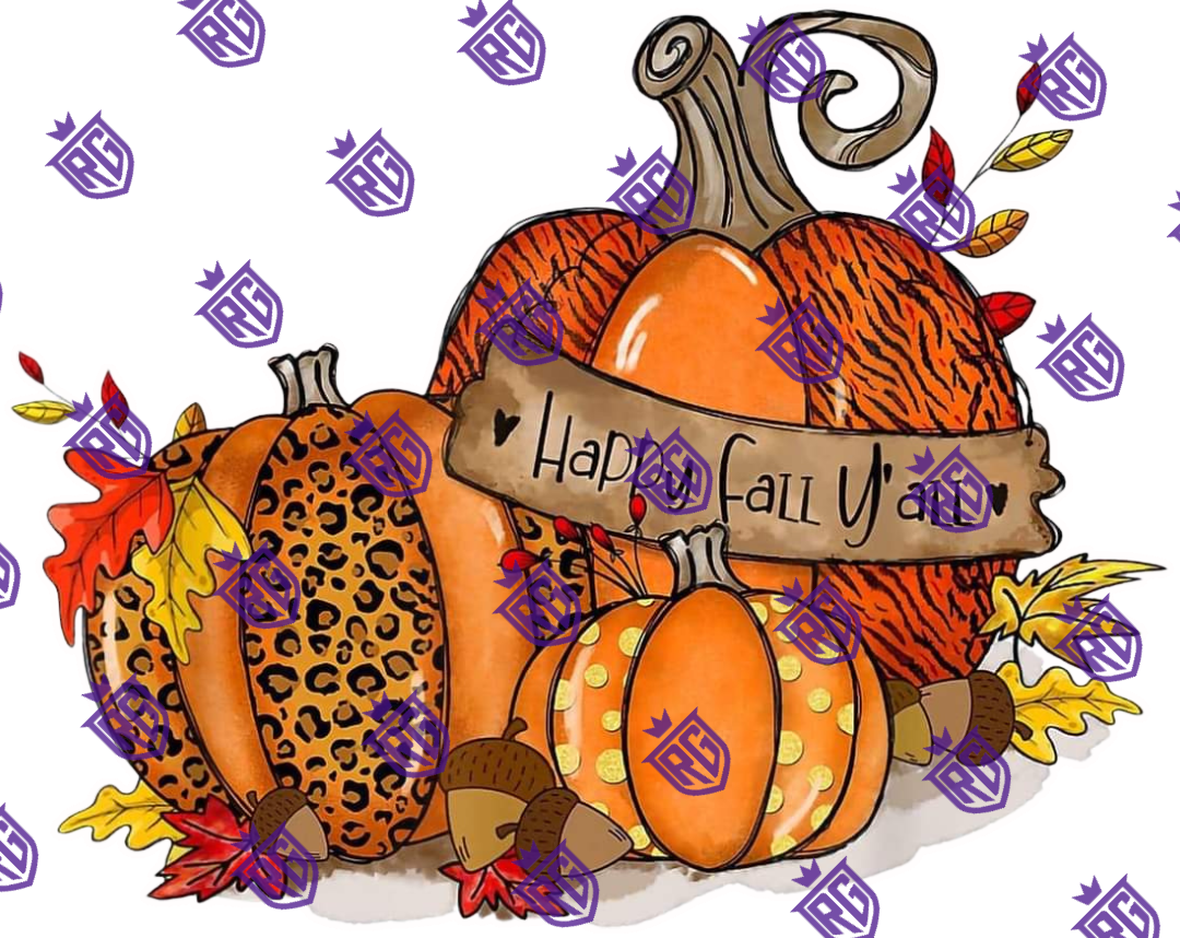 Happy Fall Pumpkin Acrylic Blank