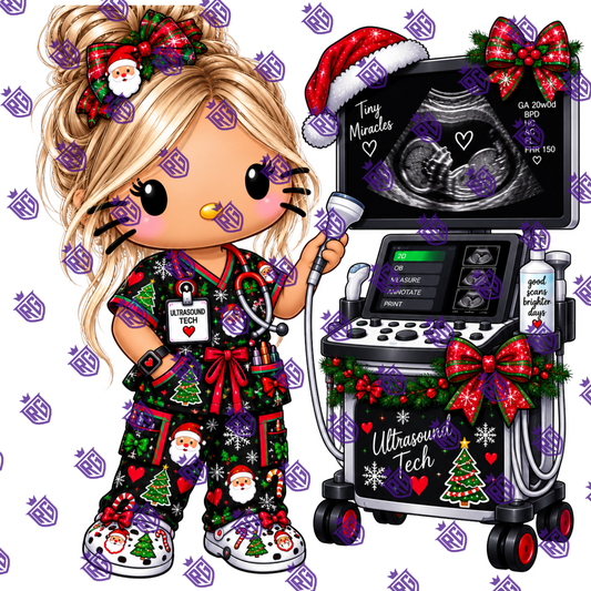 Christmas Ultrasound Acrylic Blank