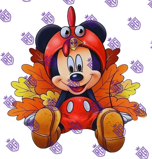 Mickey Turkey Acrylic Blank
