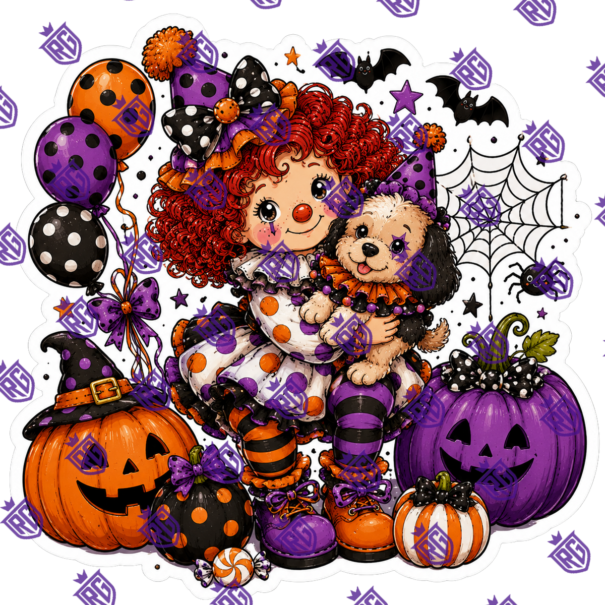 Halloween Strawberry Shortcake Acrylic Blank