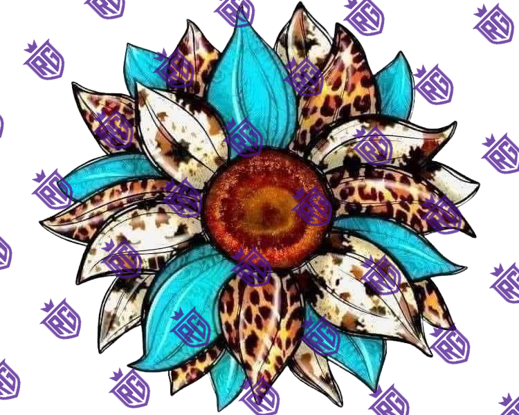 Flower Acrylic Blank With Decal