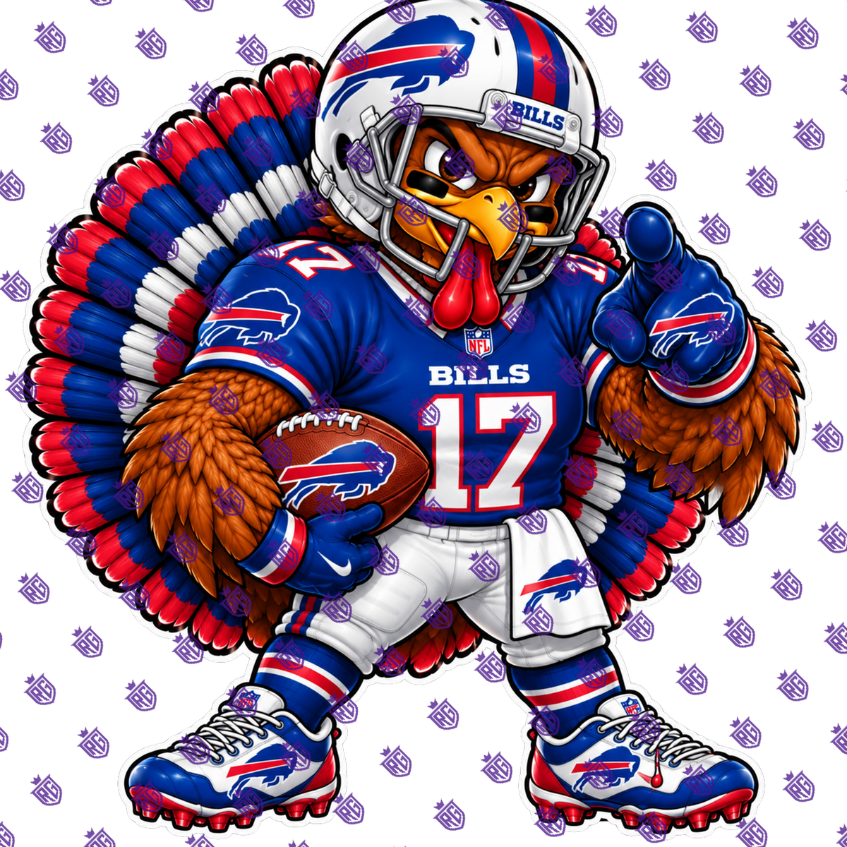 Turkey NFL Acrylic Blank