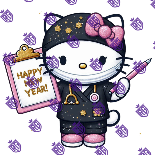 Happy New Year Medical Assistant Acrylic Blank With Decals