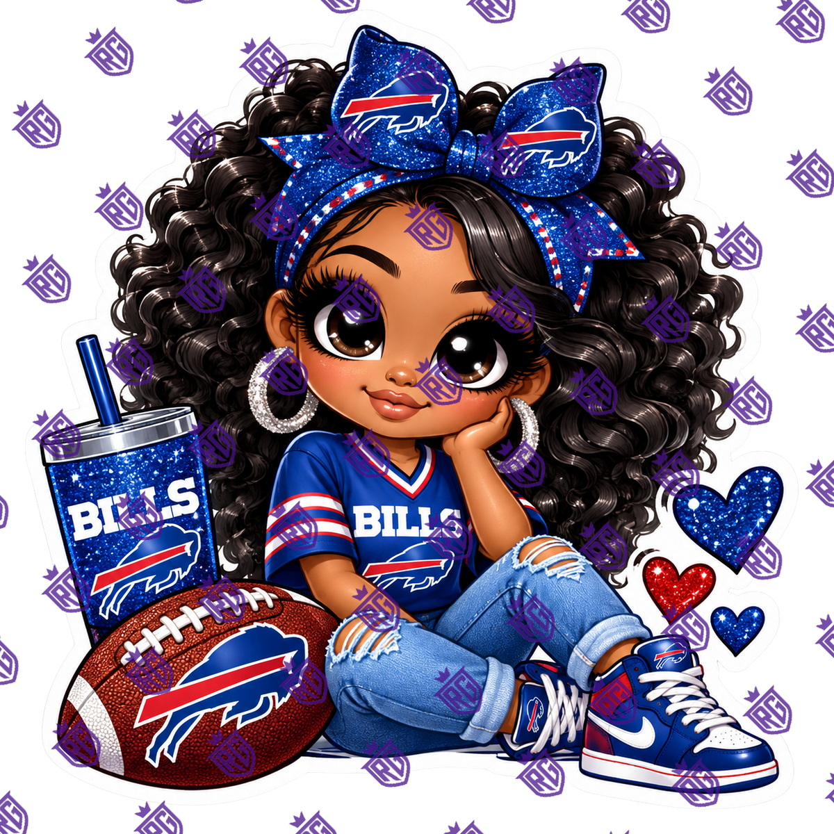 Nfl football acrylic blank