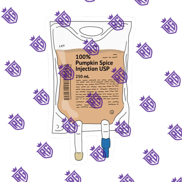 Coffee IV bag Acrylic Blank With Decal