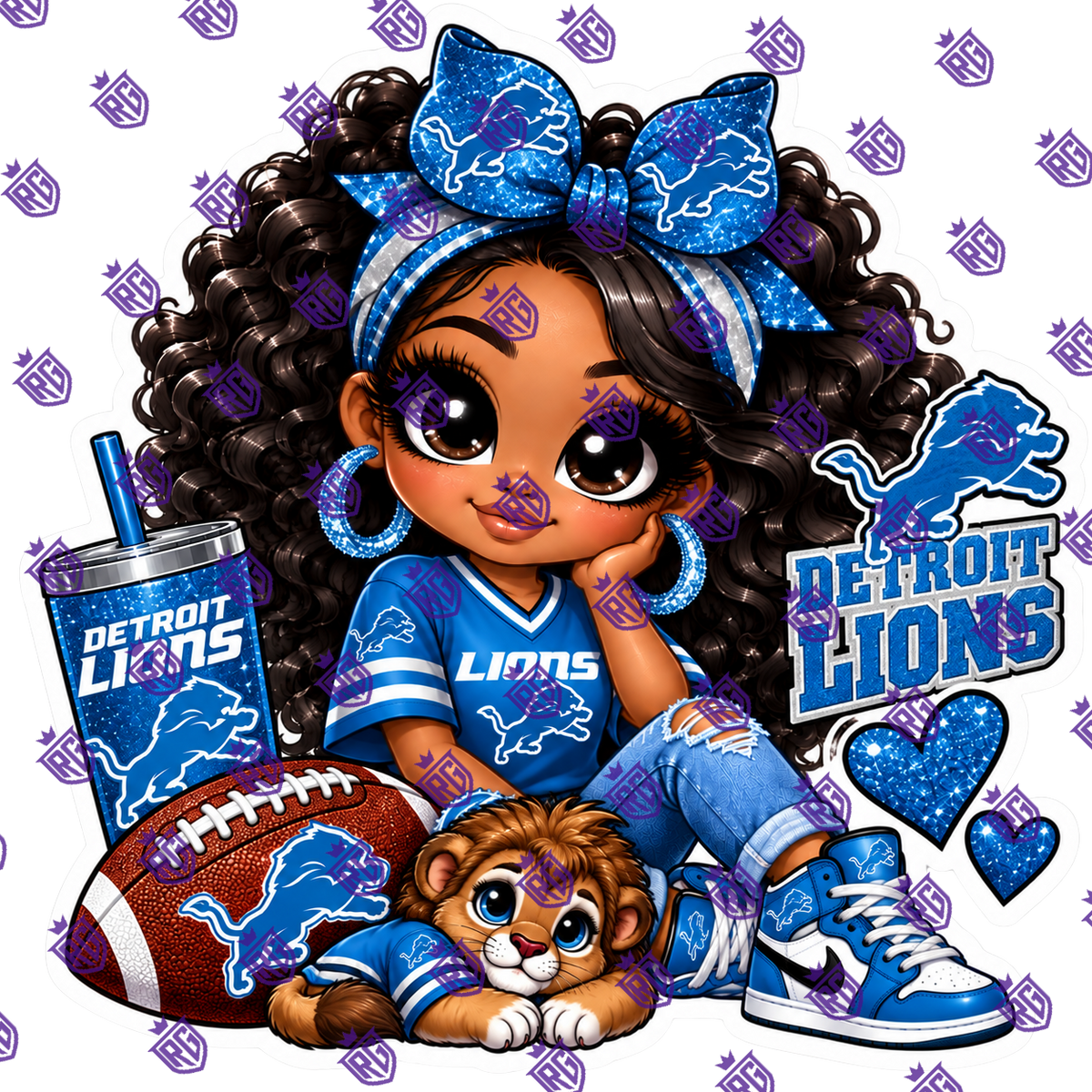 Nfl football acrylic blank