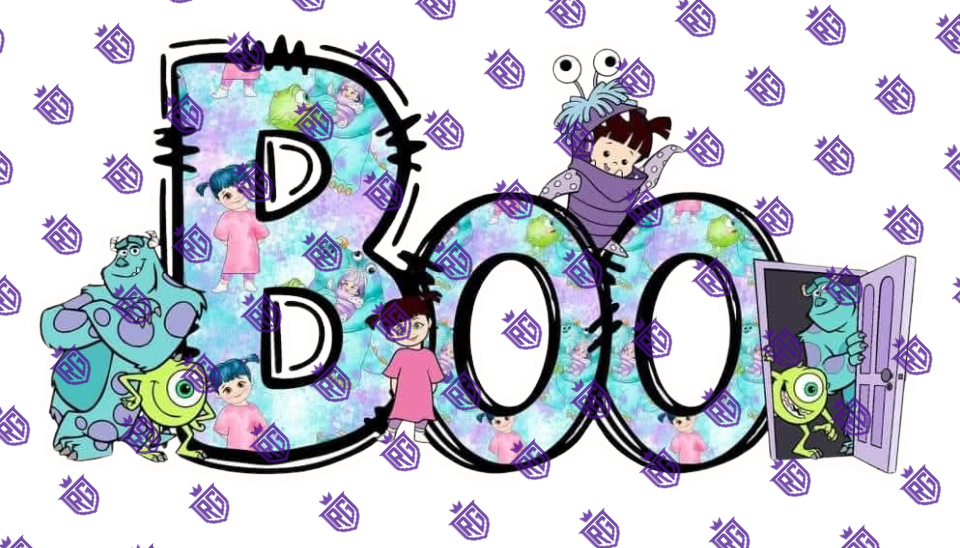 Boo Acrylic Blank With Decals