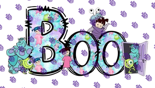 Boo Acrylic Blank With Decals
