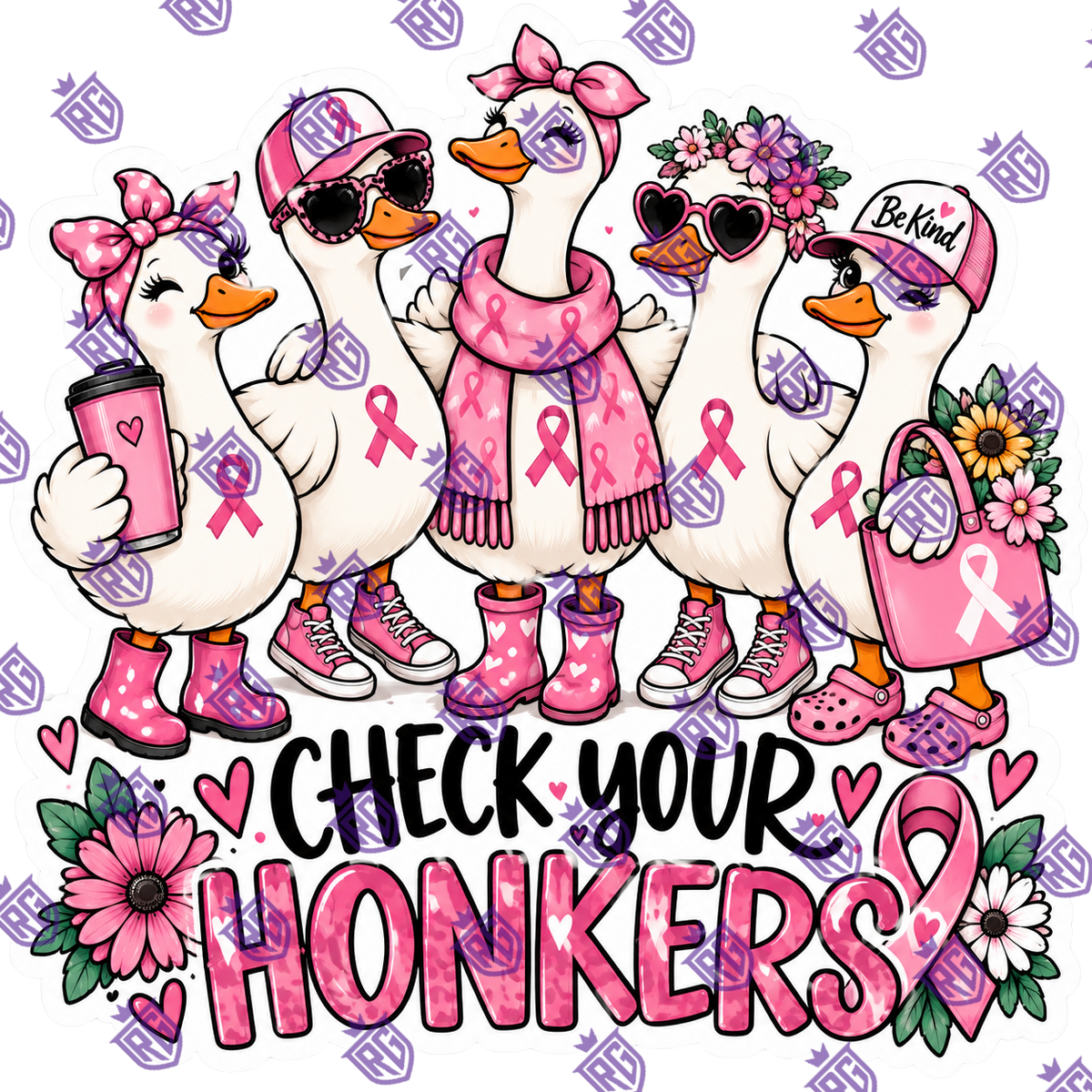 Check your honkers pink scarf acrylic blank