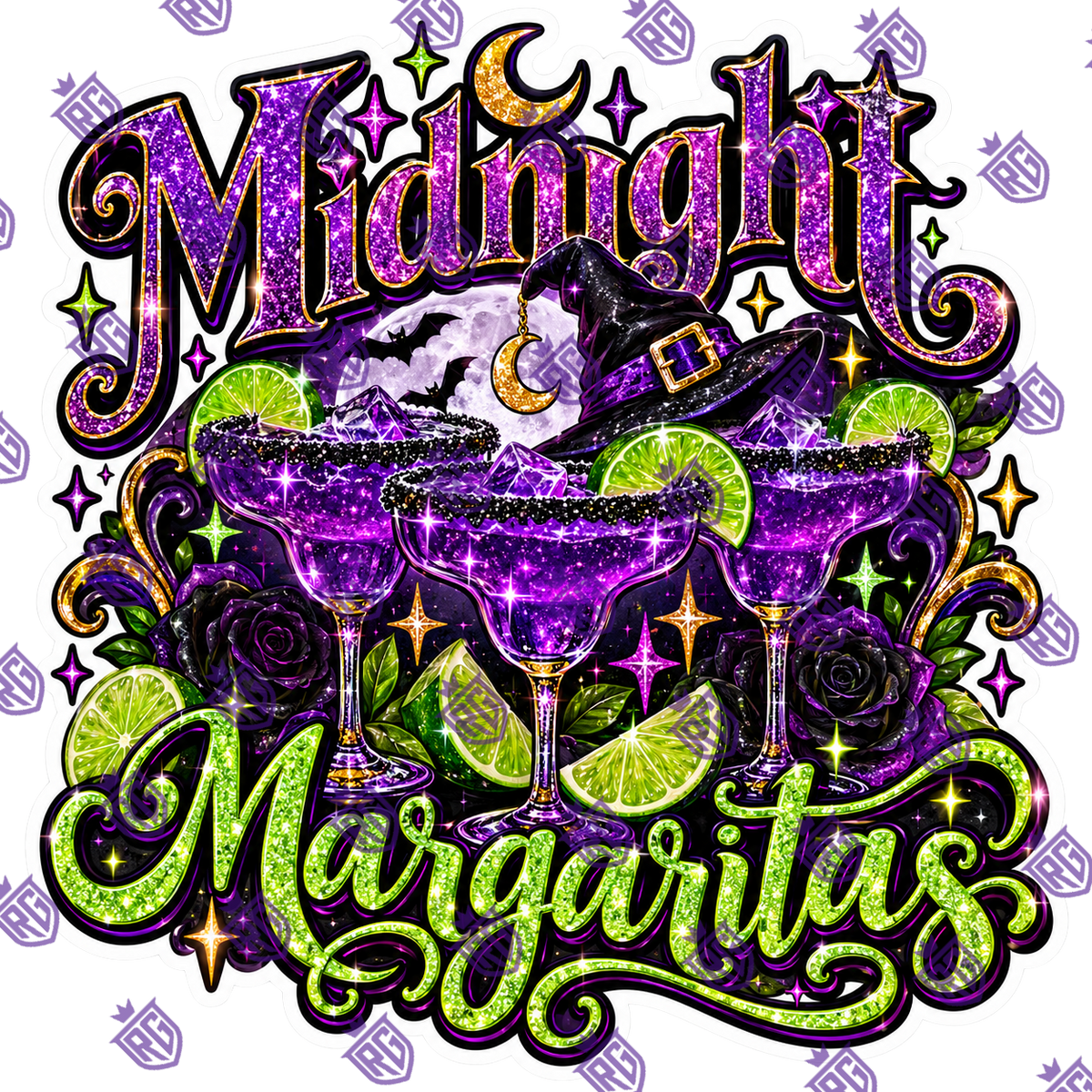 Midnight margaritas acrylic blank