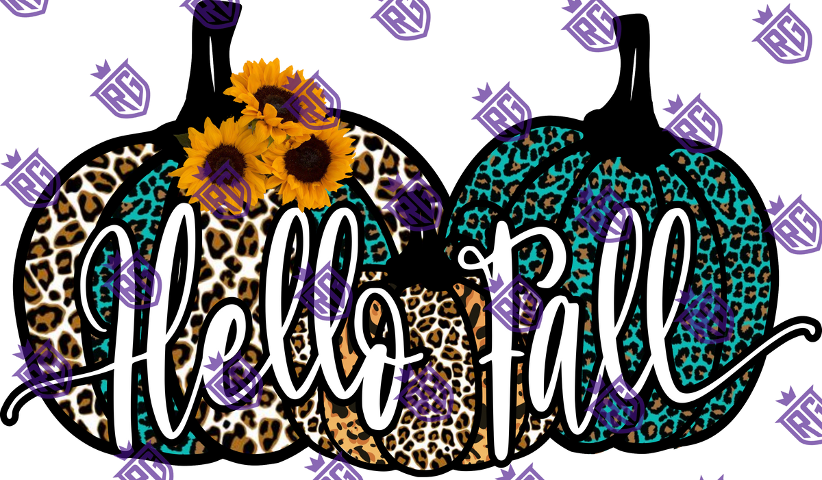 Hello Fall Acrylic Blank