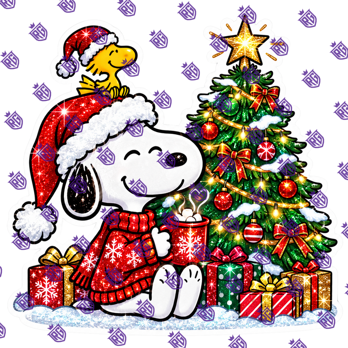 Snoopy Christmas Tree Acrylic Blank