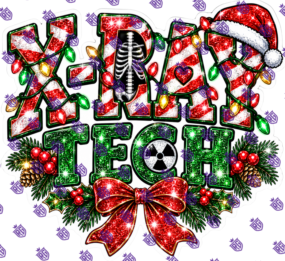 Christmas Xray Tech Acrylic Blank