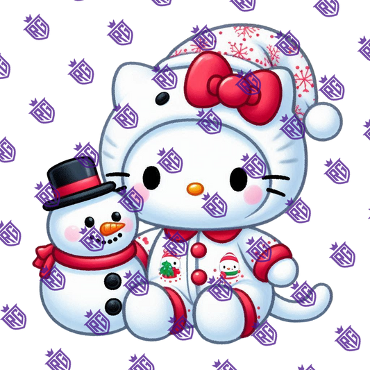 Snowman Acrylic blank With Decal