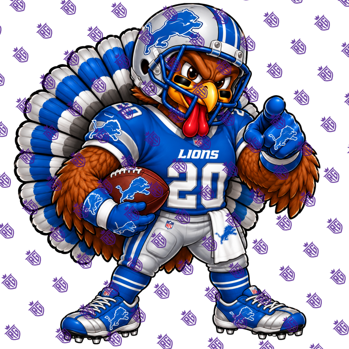 Turkey NFL Acrylic Blank