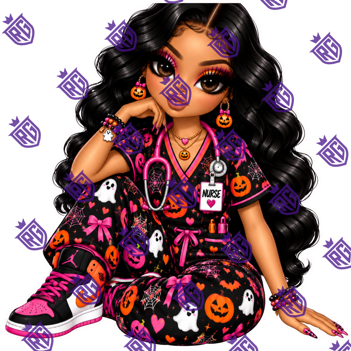 Halloween Nurse Acrylic blank
