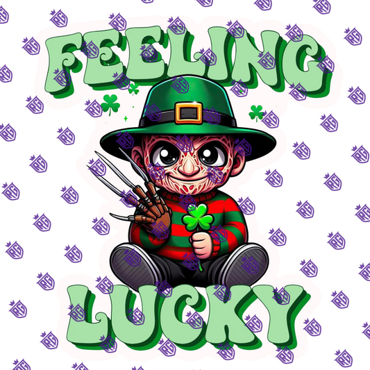 Feeling Lucky Acrylic Blank With Decals
