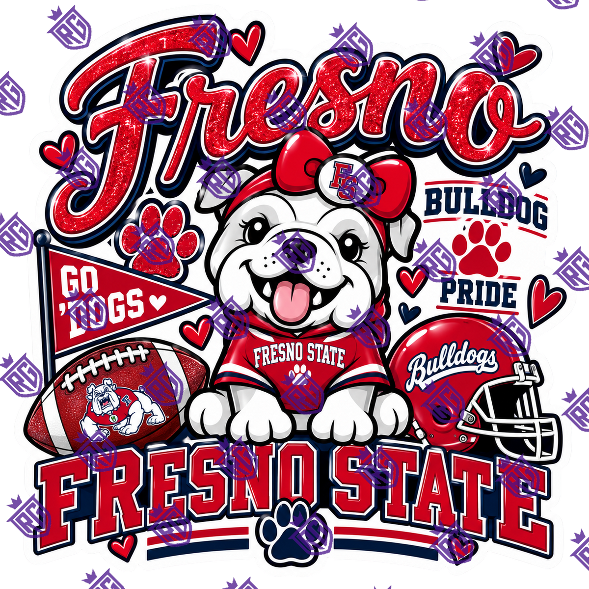 Fresno state football acrylic blank