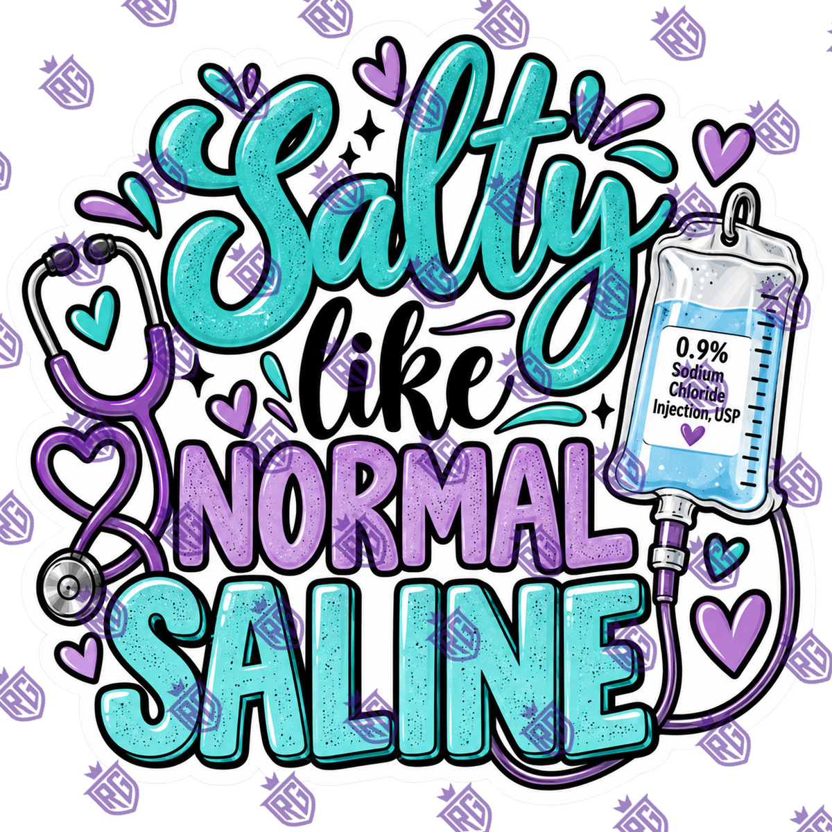 Salty Like Normal Saline Acrylic Blank