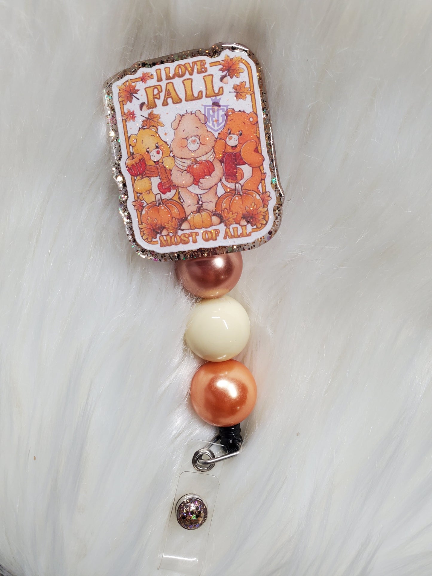 I Love Fall Most Of All Badge Reel