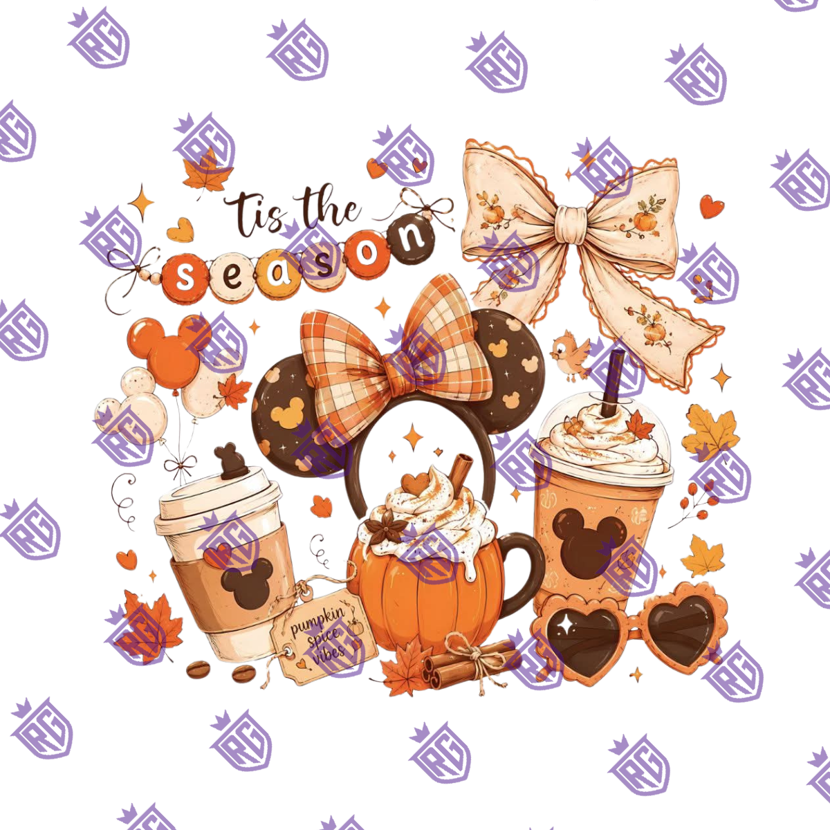 Tis The Season Fall Disneyland Acrylic Blank