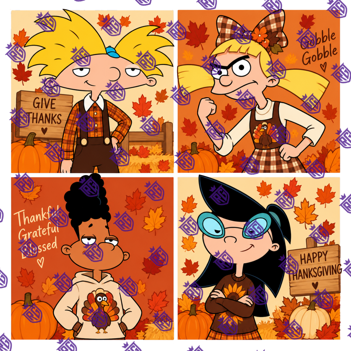 Hey Arnold Fall Acrylic Blank