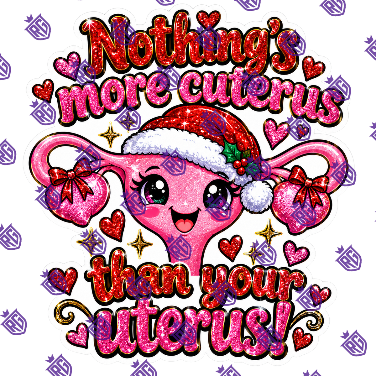 Nothing More Cuterus Than Your Uterus Acrylic blank