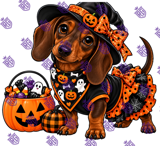 Dachshund Halloween Acrylic Blank