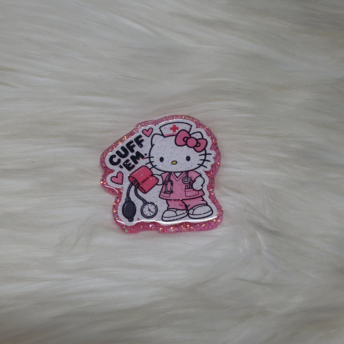 Cuff Em' Nurse Badge Reel