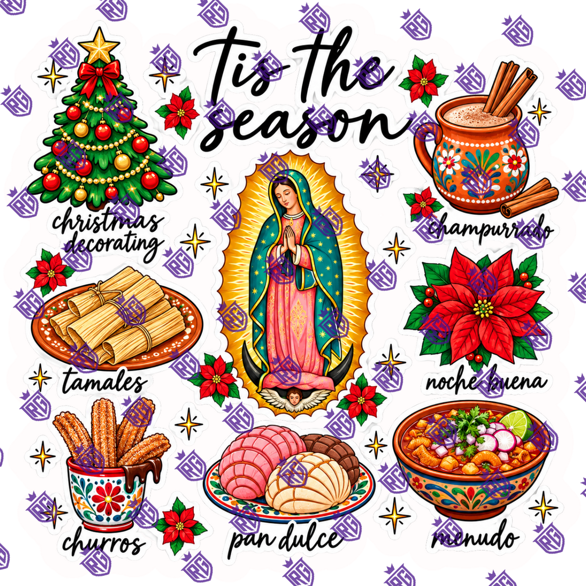Tis the season acrylic Blank