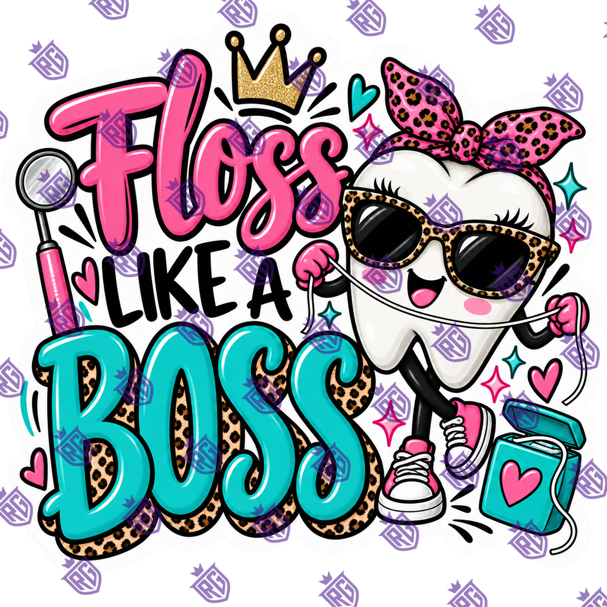 Floss Like A Boss Acrylic Blank