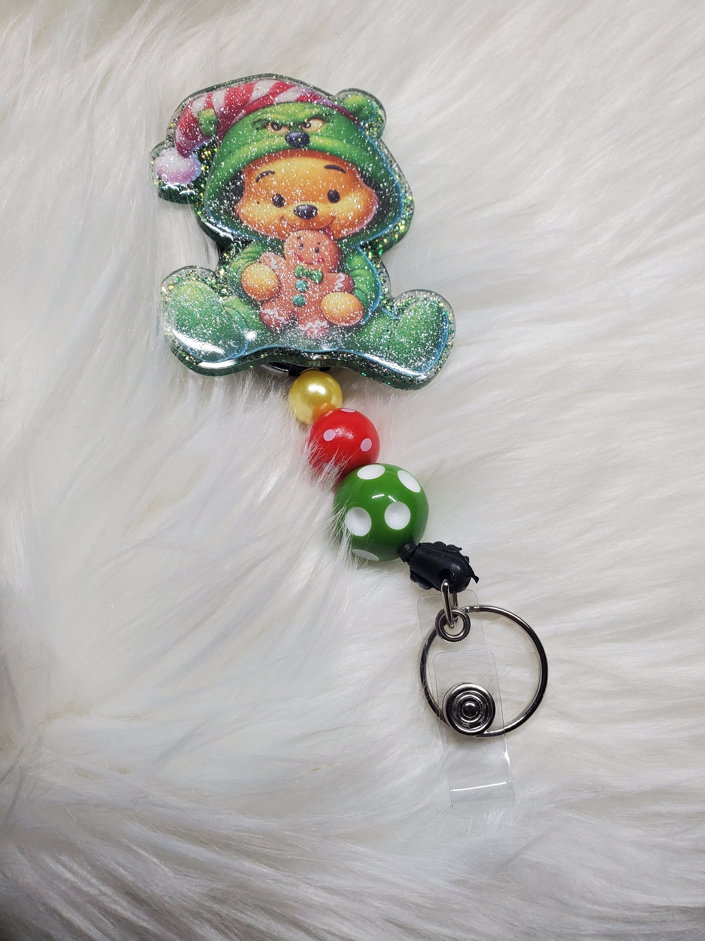 Grincy Pooh Badge Reel