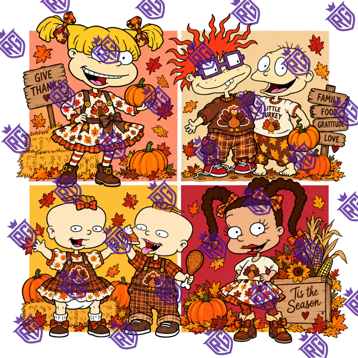 Rugrats Fall Acrylic Blank