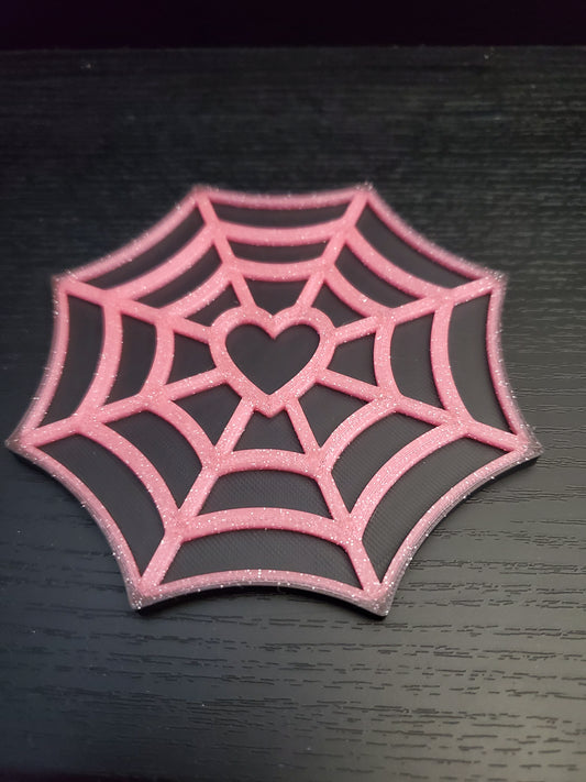 Spooky Web Coasters With Holder